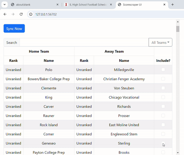 Project snapshot